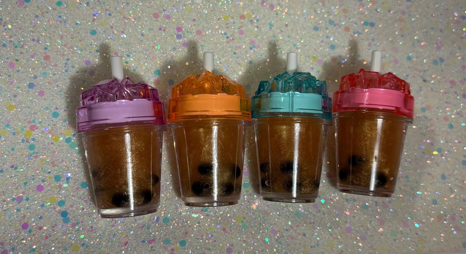 Sparkly Boba (Bubble) Tea Lip Gloss