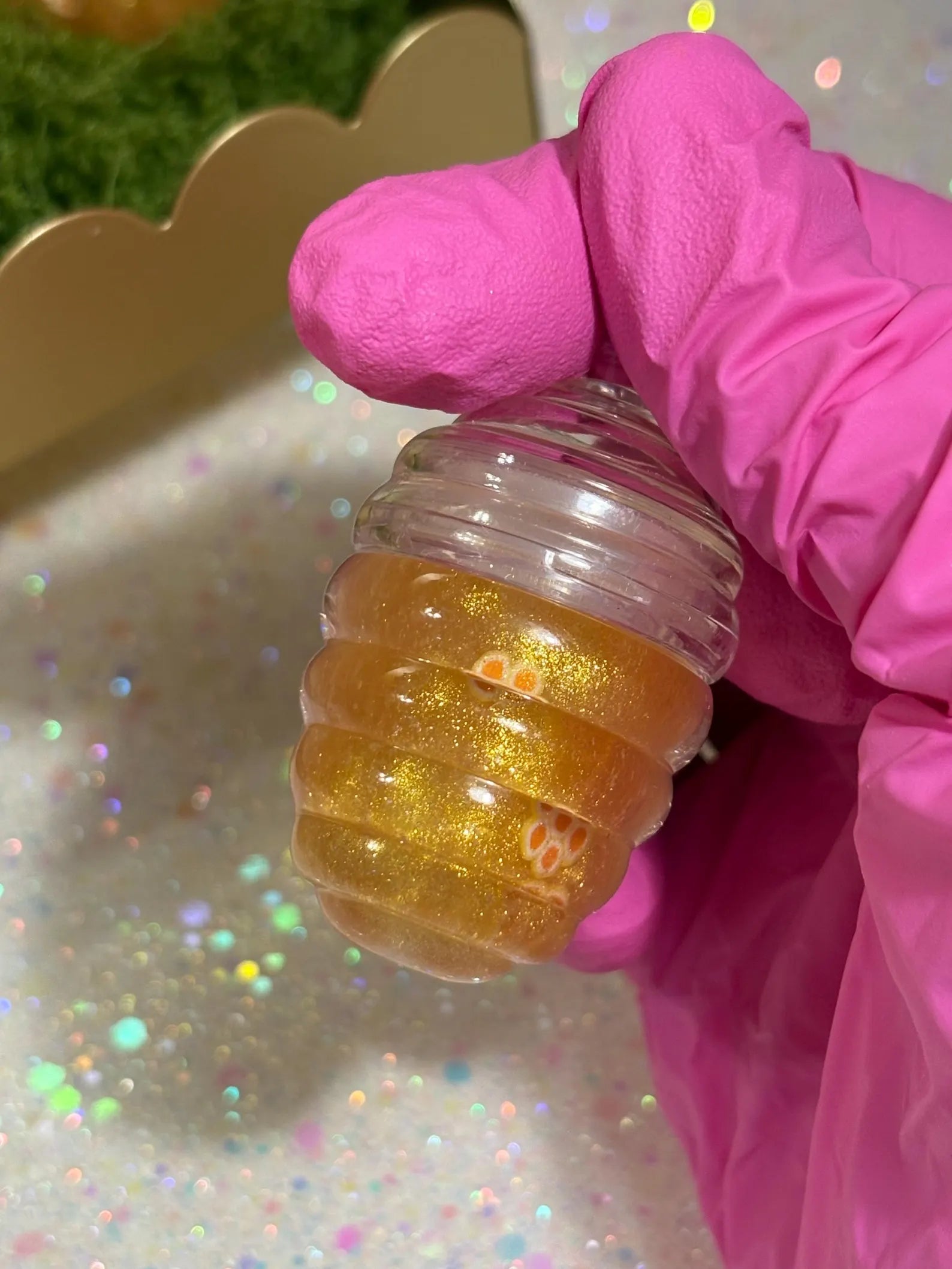 Honeysuckle Sparkly Lip Gloss