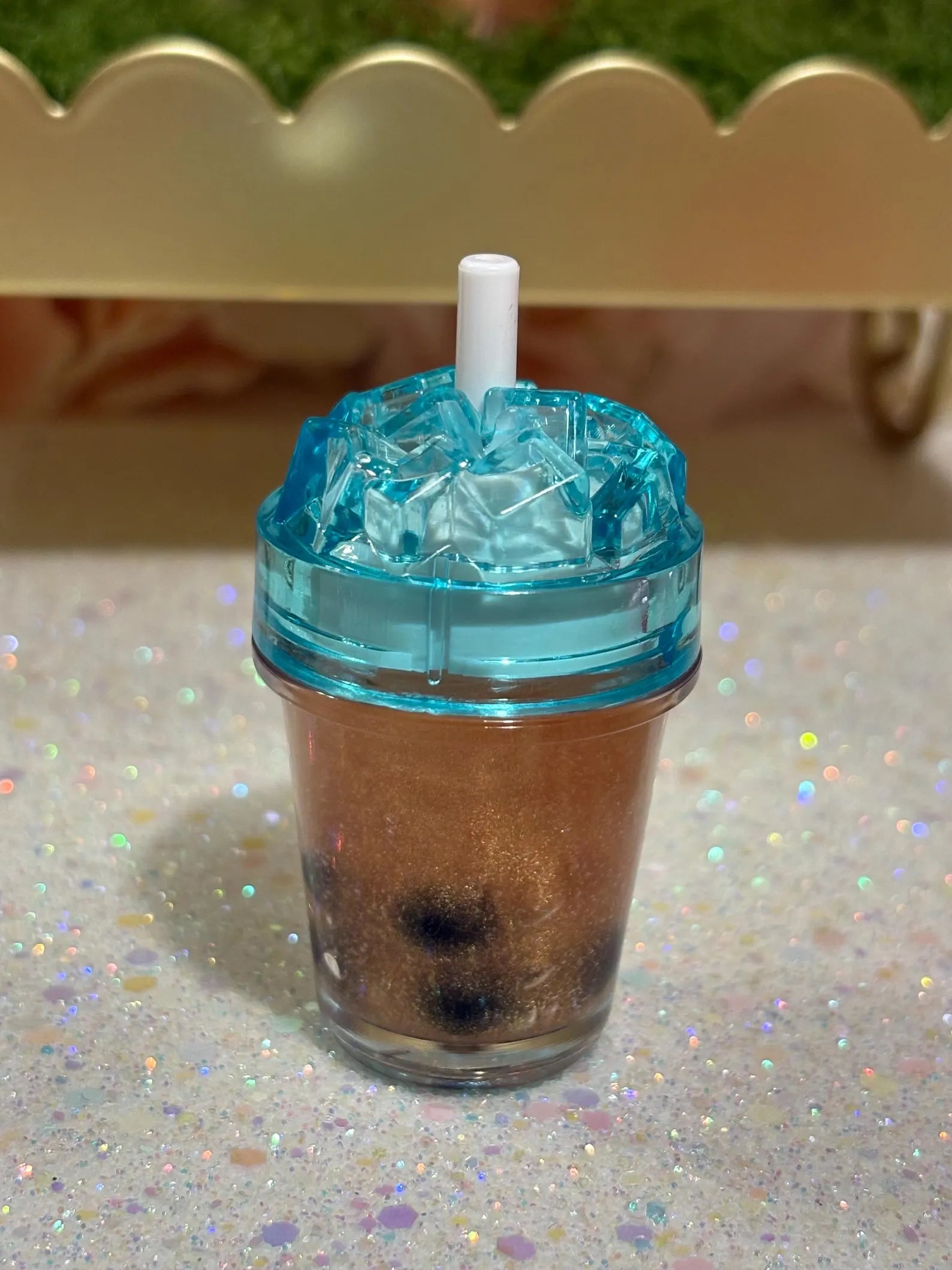 Sparkly Boba (Bubble) Tea Lip Gloss