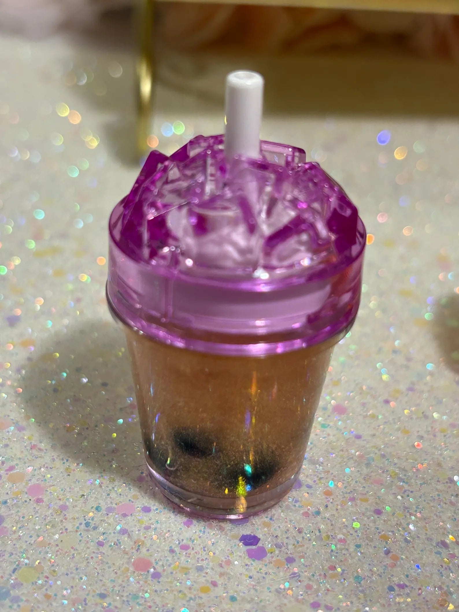 Sparkly Boba (Bubble) Tea Lip Gloss