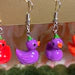 Vegetable Medley Duck Earrings Dangles | Hypoallergenic Stainless Steel | Nickel-Free & Sensitive Skin Friendly
