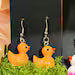 Vegetable Medley Duck Earrings Dangles | Hypoallergenic Stainless Steel | Nickel-Free & Sensitive Skin Friendly