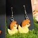 Vegetable Medley Duck Earrings Dangles | Hypoallergenic Stainless Steel | Nickel-Free & Sensitive Skin Friendly