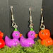 Vegetable Medley Duck Earrings Dangles | Hypoallergenic Stainless Steel | Nickel-Free & Sensitive Skin Friendly